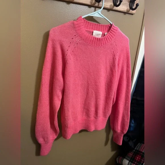 DOEN Marsena Juneberry Pink Alpaca Wool Cashmere Sweater Size Medium - Picture 7 of 12